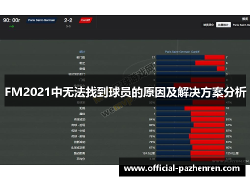 FM2021中无法找到球员的原因及解决方案分析 FM2021中无法找到球员的原因及解决方案分析